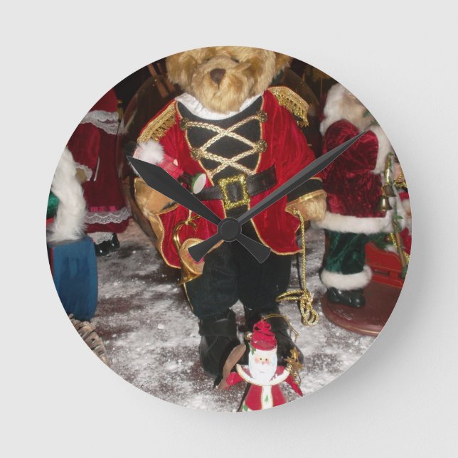 Vackra julklappar rund klocka (Framsida)