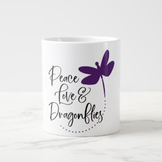 Vackra kaffekoppen med trollslända  jumbo mugg