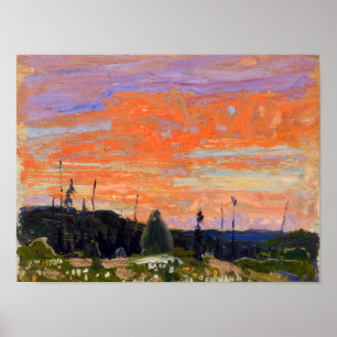 Vackra kanadensiska vildmarken målar Tom Thomson Poster