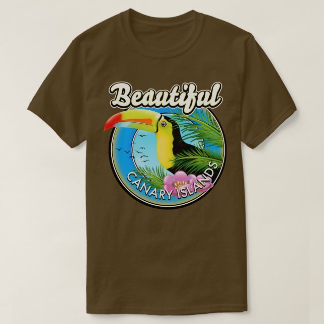 Vackra Kanarieöarna T Shirt (Design framsida)