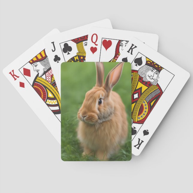 Vackra kanin casinokort (Baksidan)
