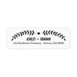 Vackra Kärlek sparar Returetiketterna Returadress Etikett