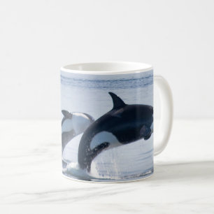 Vackra Killer Whales Kaffemugg