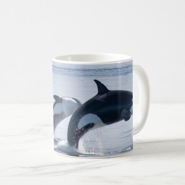 Vackra Killer Whales Kaffemugg (Framsida höger)