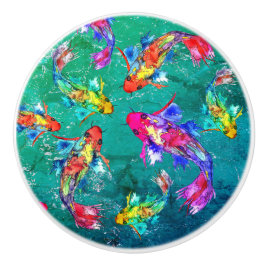 Vackra Koi Fish Pond Knobs och Pulls Knopp