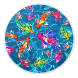 Vackra Koi Fish Pond Knobs och Pulls Knopp