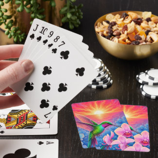 Vackra Kolibriförsedelkort Casinokort
