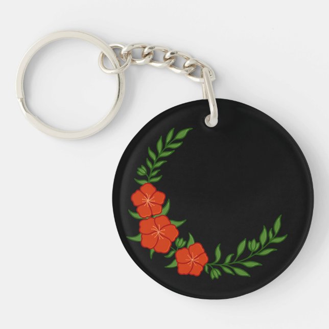 Vackra Krona Crescent of Red Flowers (Framsidan)