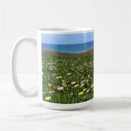 Vackra kustblommor, hav - te/kaffe mugg