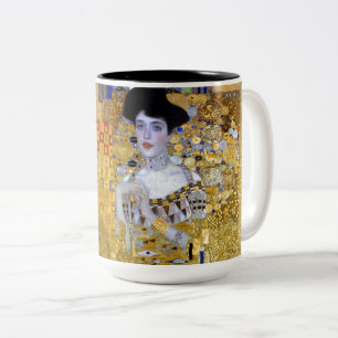 Vackra kvinnan i Guld Gustav Klimt Två-Tonad Mugg