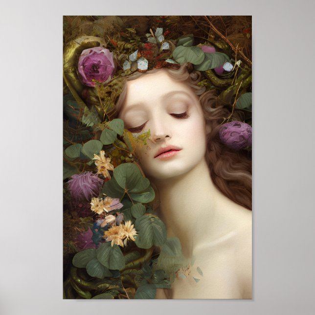 Vackra kvinnor i färg i naturen | 2 | poster (Framsidan)