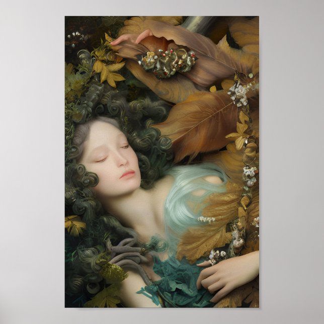 Vackra kvinnor i färg i naturen | 5 | poster (Framsidan)