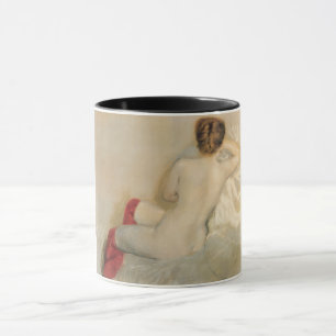 Vackra kvinnor med Red Stockings Mugg
