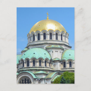 Vackra kyrkan i Sofia i Bulgarien Vykort