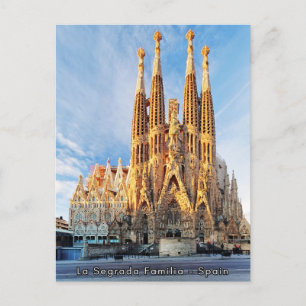 Vackra La Segrada Familia - Spanien Vykort