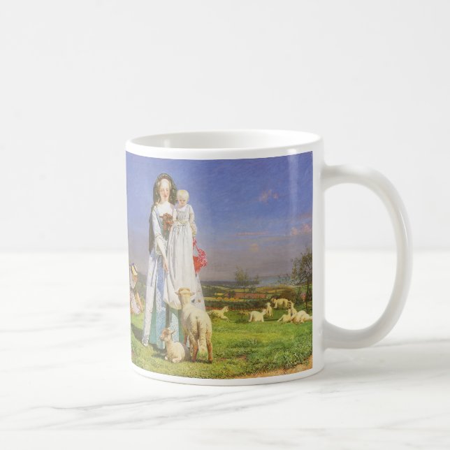 Vackra lamm by Ford Madox Brown Kaffemugg (Höger)