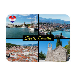 Vackra landmärken i Split - Kroatien, Europa Magnet