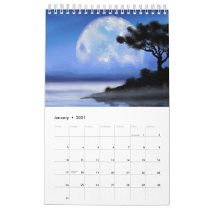 Vackra landskap - Konst för målning av vattenfärge Kalender