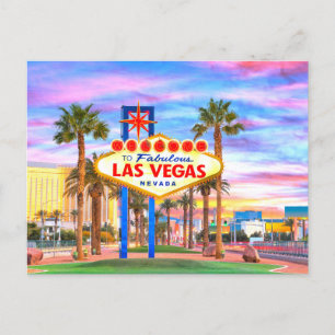 Vackra Las Vegas, Nevada, USA Vykort
