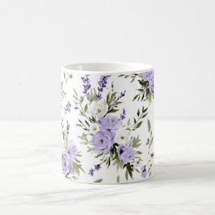 Vackra lavendelblommor kaffemugg