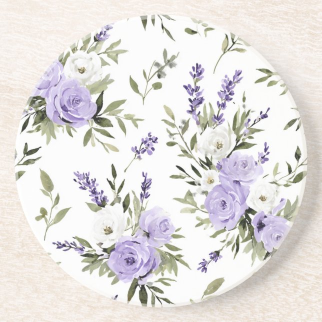 Vackra Lavendelblommor Underlägg (Framsidan)