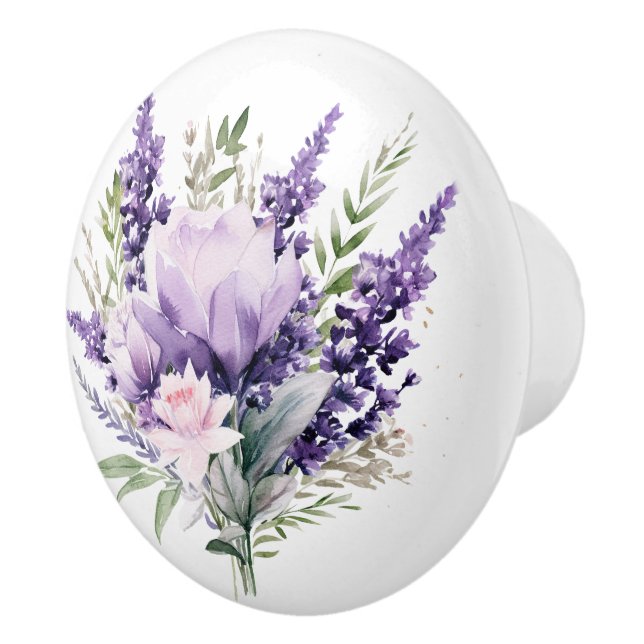 Vackra lavender och blandade Blommigtar Knopp (Höger)