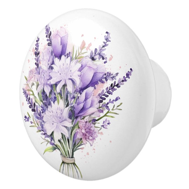 Vackra lavender och blandade Blommigtar Knopp (Höger)