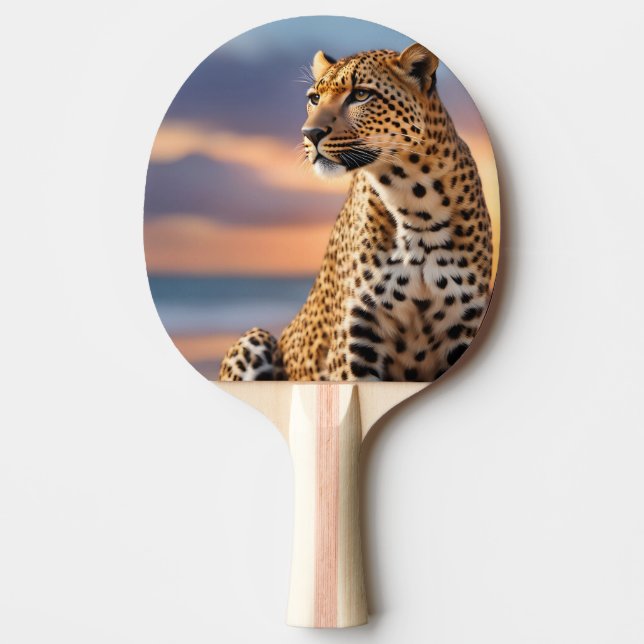 Vackra Leopard Pingisracket (Framsidan)