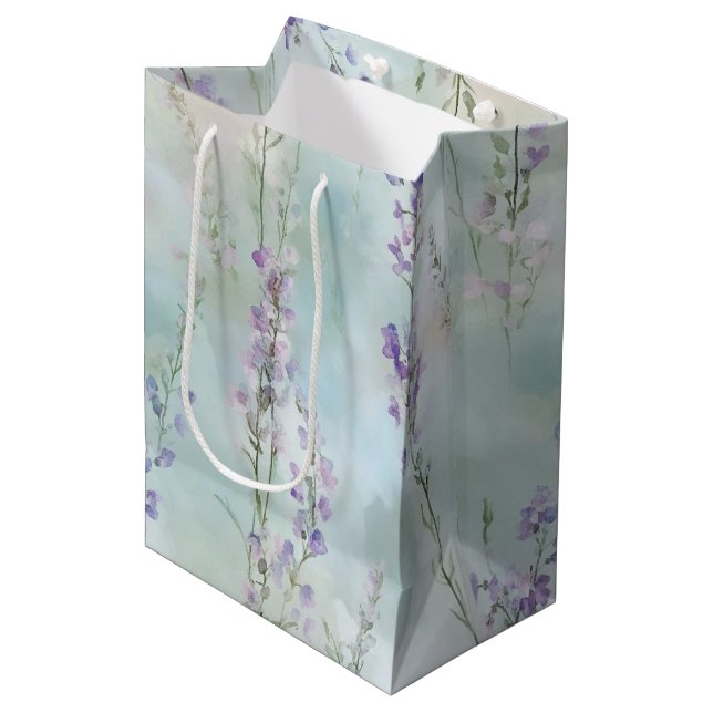 Vackra lila blommor bröllopsdusch (Framsidan Vinklad)