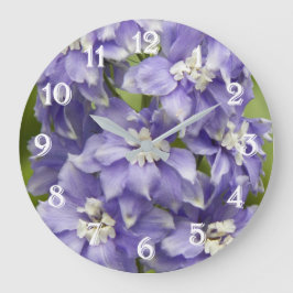 Vackra lila Delphinium-blommor Stor Klocka