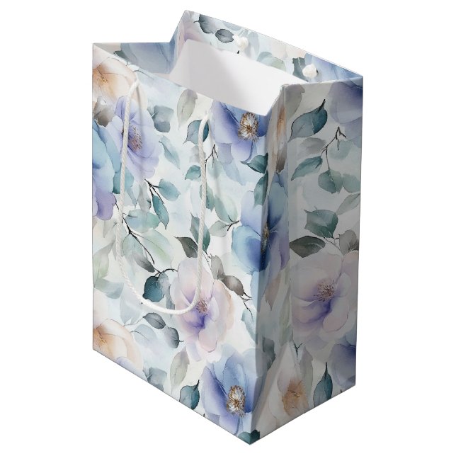 Vackra lila lavendel vita blommor bröllopsdusch (Framsidan Vinklad)