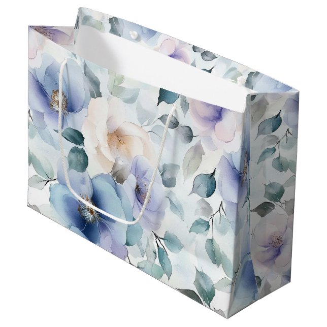 Vackra lila lavendel vita blommor bröllopsdusch (Framsidan Vinklad)