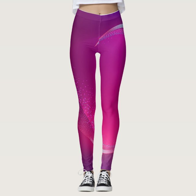 vackra lila leggings (Framsida)