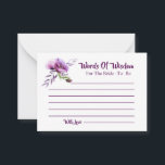 Vackra Lila Poppies Möhippa Rådkort<br><div class="desc">Grafik över lila av poppies i söt blommigt (via ReachDreams.etsy.com). Om du behöver hjälp med placering eller anpassning till namn,  användor du länken "Meddelande" nedan.</div>