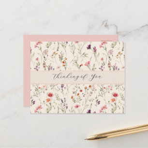 Vackra lila rosa röda blommor vykort