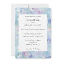 Vackra lila vita blommor bröllop