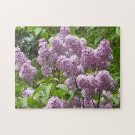 Vackra Lilacs-foto med Blommigt Pussel