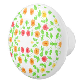 Vackra lilla Blommigt - draghandtag Knopp