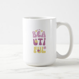 Vackra Lilor och Gult Cute Flowers Kaffemugg