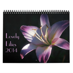 Vackra Lily-foton Kalender