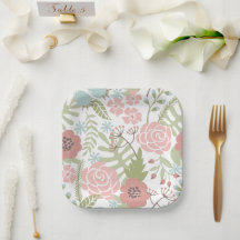 Vackra Ljusa rosa och Grönt Blommor