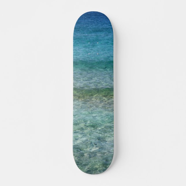 Vackra Lugnen Karibiska havet Mini Skateboard Bräda 18,5 Cm (Framsida)