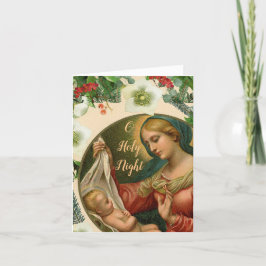 Vackra Madonna och barnens julkort Helgkort