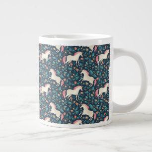 Vackra Magiska Unicorn Mönster Jumbo Mugg