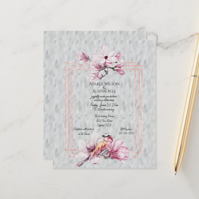 Vackra Magnolias Ro Guld (Fram/Back In Situ)