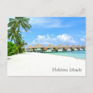 Vackra Maldive-öarna, havsviken, handflatan Vykort