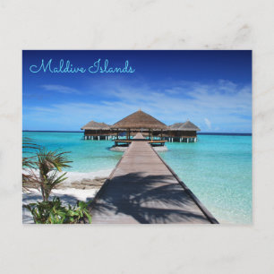 Vackra Maldive-öarna Maldivernas vykort