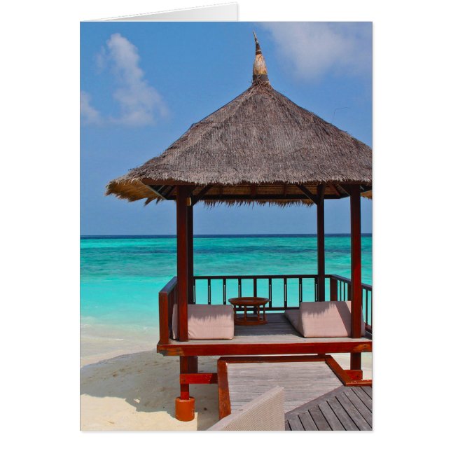 Vackra Maldives öar Hälsningskort (Framsidan)