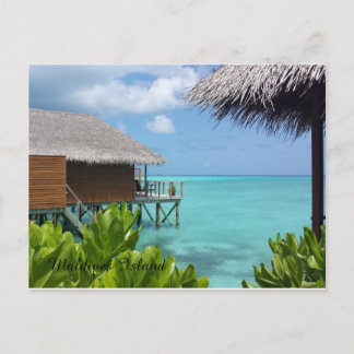 Vackra Maldives öar Vykort