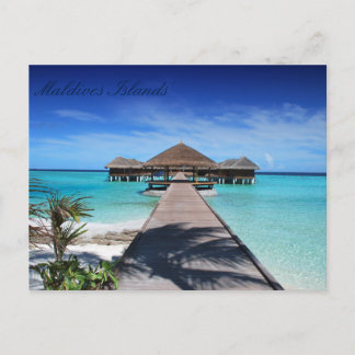 Vackra Maldives öar Vykort